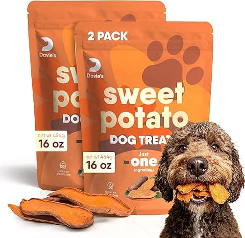 Davie’s Sweet Potato Dog Treats – 1 lb Bag