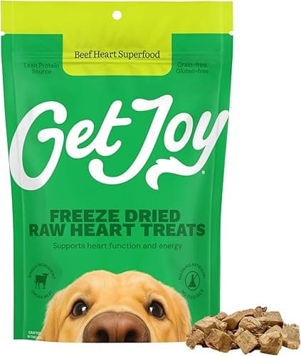 Get Joy Freeze‑Dried 100% Beef Heart Dog Treats, 2 oz