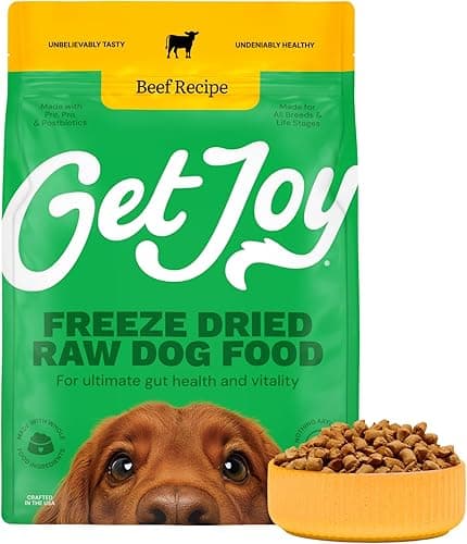 Get Joy Freeze‑Dried Dog Food — Beef Recipe with Superfoods, 4 oz