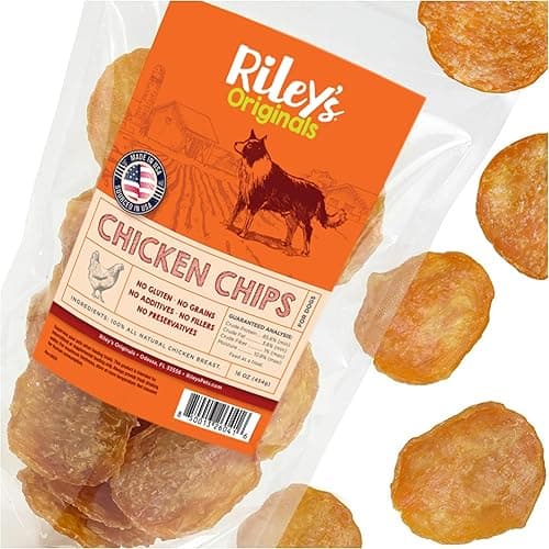 Riley’s Waffles Chicken Chips for Dogs – 16 oz