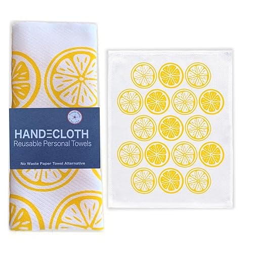 HANDECLOTH — Artisan Reusable Paper Towels (Lemons, 6 Pack)