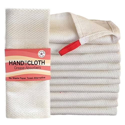 Reusable Bacon Grease Absorber — GOTS Organic Cotton (5 Pack)