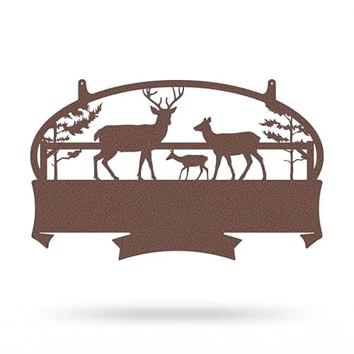 RealSteel Deer Family Farm Monogram - Penny Vein 18” x 30”