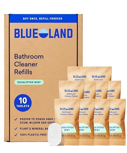 Blueland Bathroom Cleaner Refill Tablets — 10‑Pack (Eucalyptus Mint)