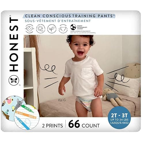 The Honest Company Clean Conscious Training Pants – Let’s Color See Me Rollin’