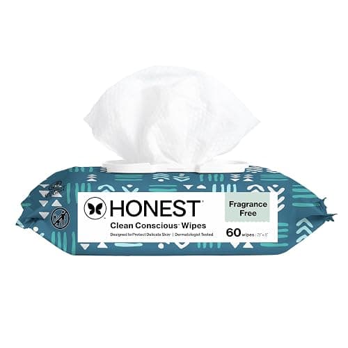 The Honest Company Hypoallergenic Multi‑Use Baby Wipes for Sensitive Baby Skin – Balance Blues