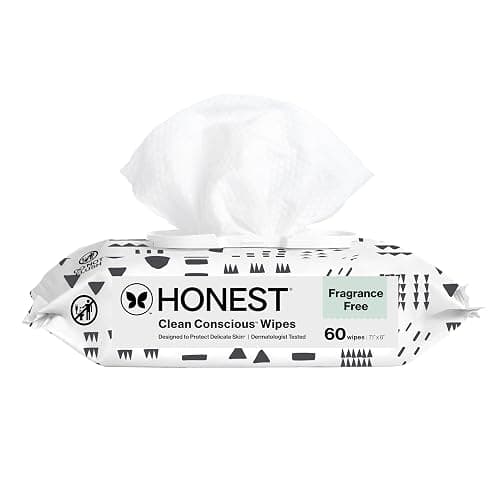 The Honest Company Hypoallergenic Multi‑Use Baby Wipes for Sensitive Baby Skin – Pattern Play