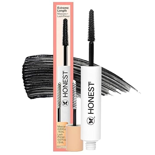 Honest Beauty 2‑in‑1 Extreme Length Clean Mascara + Lash Primer – Black